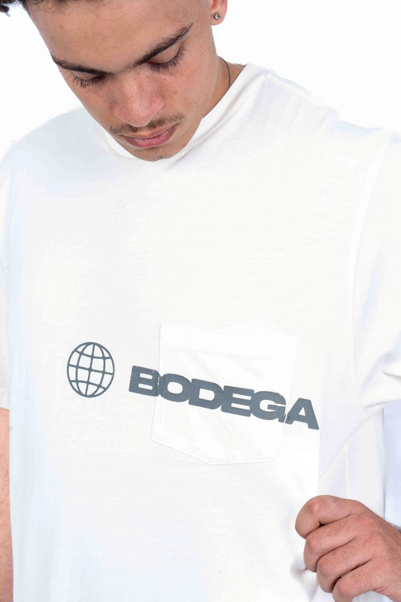 American Bodega Pocket Logo White Tee - Mens