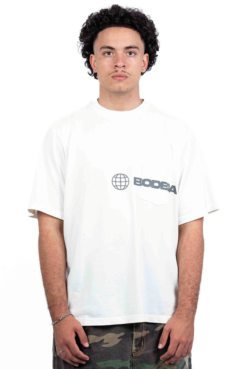 American Bodega Pocket Logo White Tee - Mens