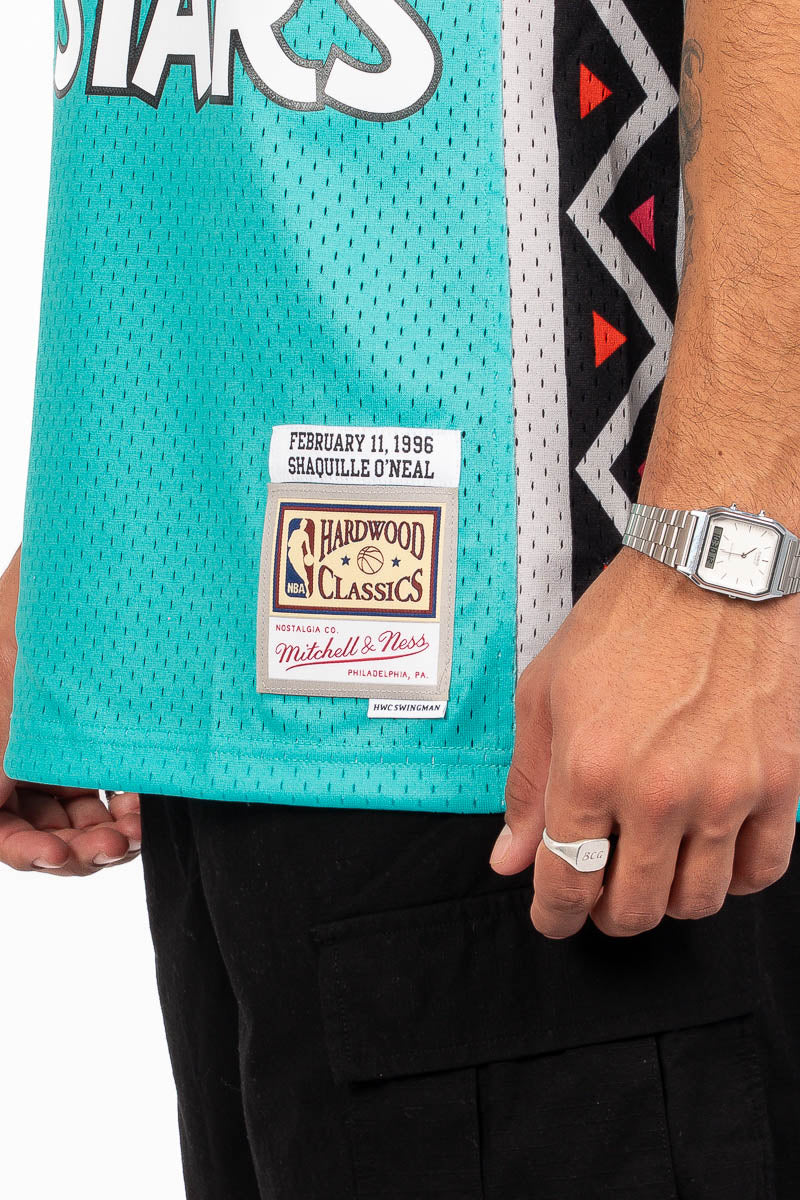 1996 ALL-STAR NBA SWINGMAN JERSEY SHAQUILLE ONEAL- TEAL MENS