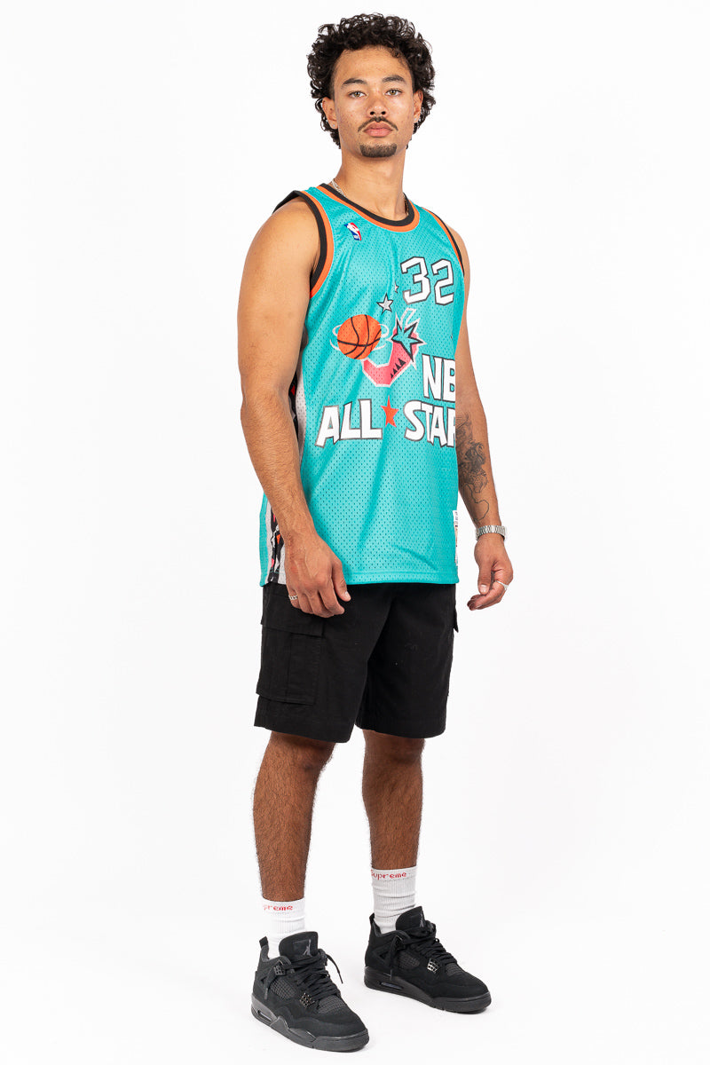 1996 ALL-STAR NBA SWINGMAN JERSEY SHAQUILLE ONEAL- TEAL MENS