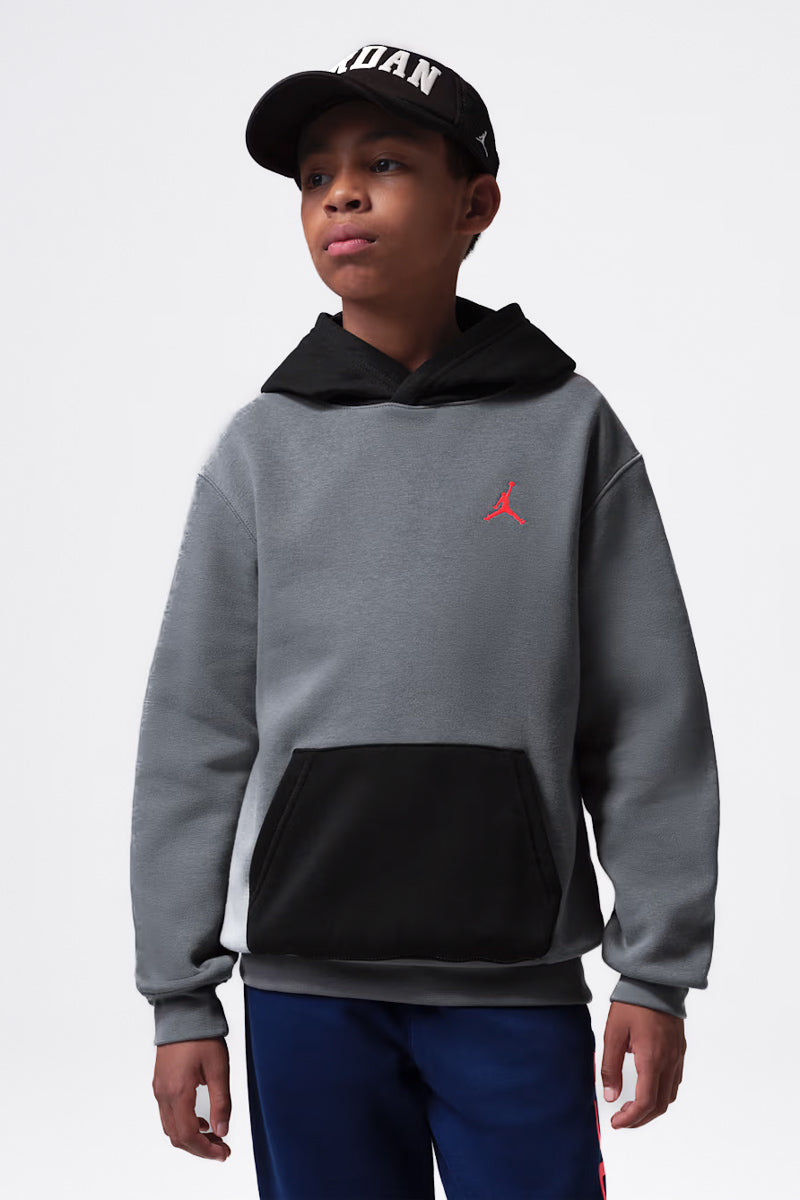 Jordan Brooklyn Smoke Grey Youth Hoodie