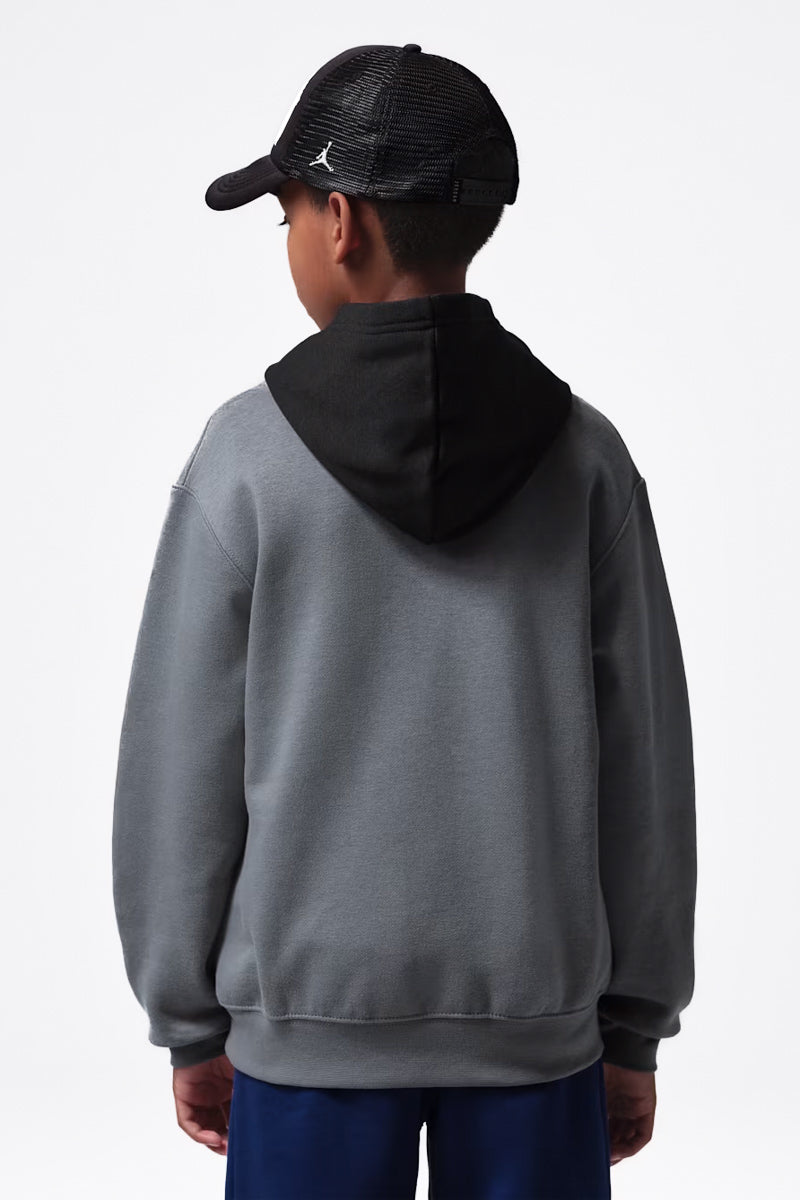 Jordan Brooklyn Smoke Grey Youth Hoodie