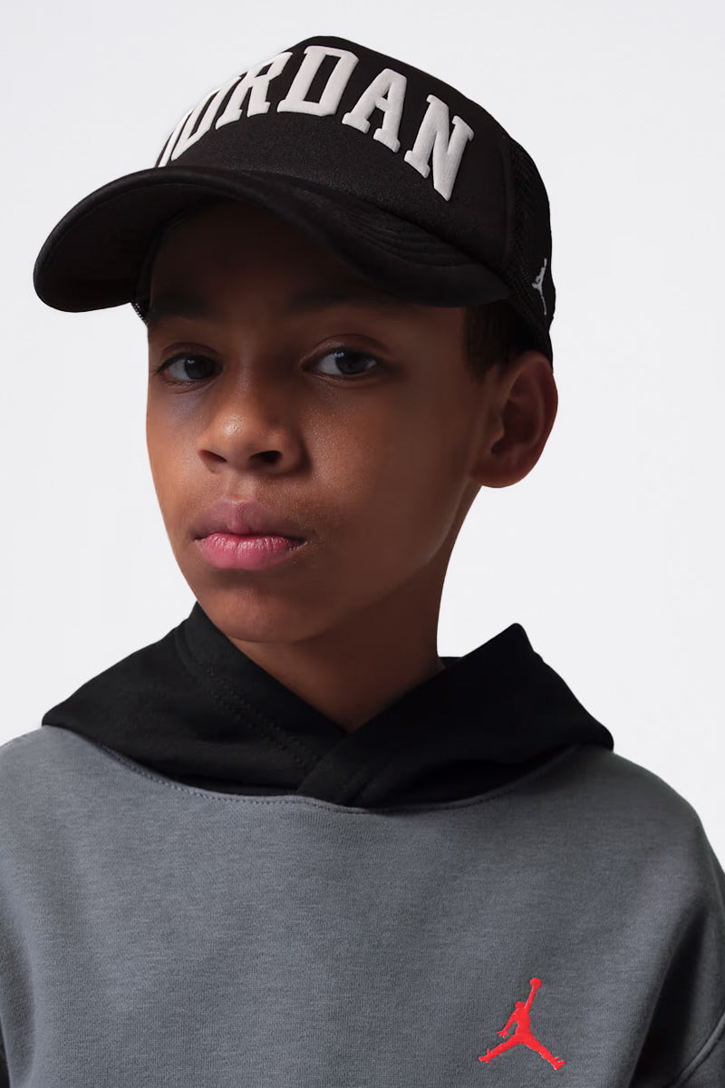 Jordan Brooklyn Smoke Grey Youth Hoodie