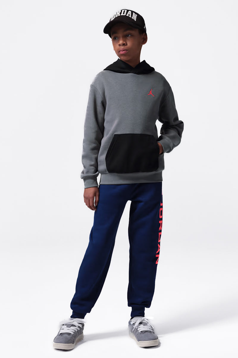 Jordan Brooklyn Smoke Grey Youth Hoodie