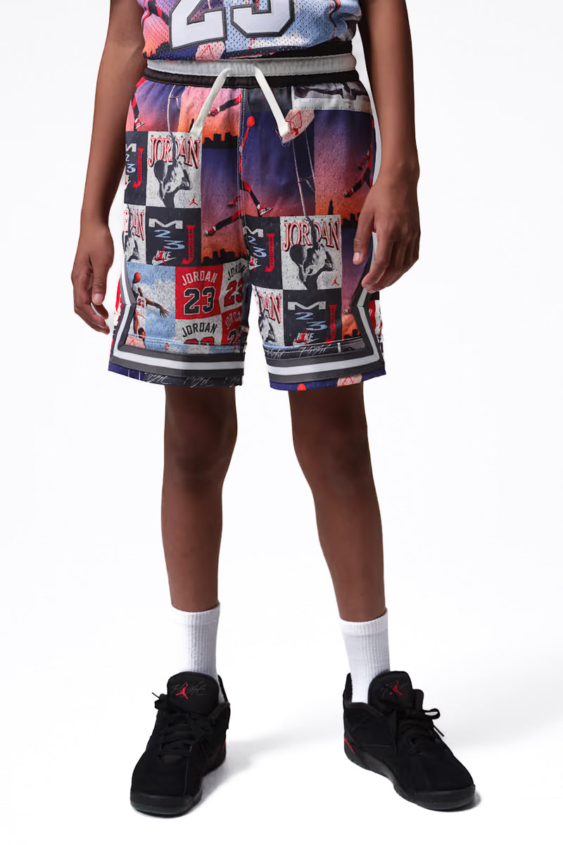 Jordan All Over Print Diamond Youth Shorts