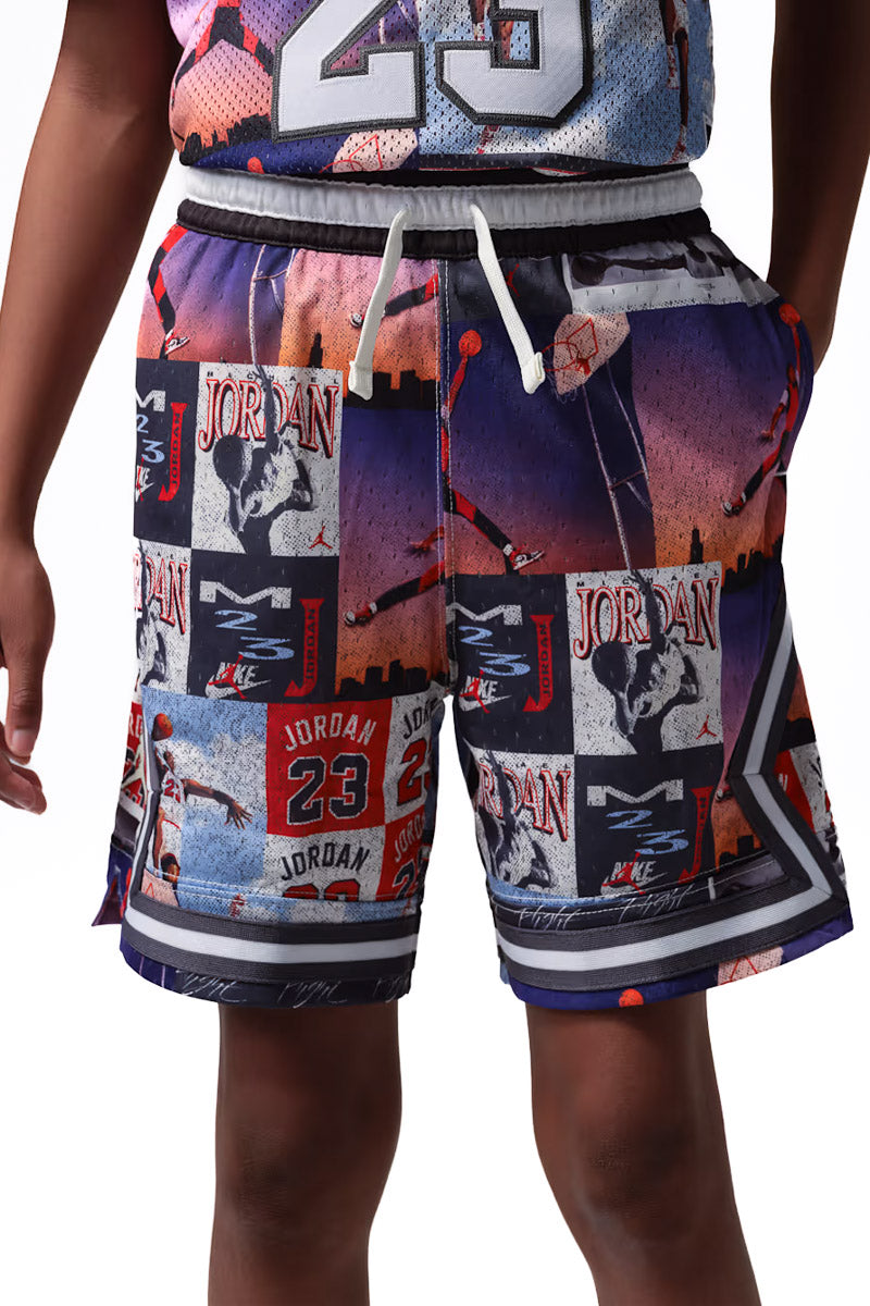 Jordan All Over Print Diamond Youth Shorts