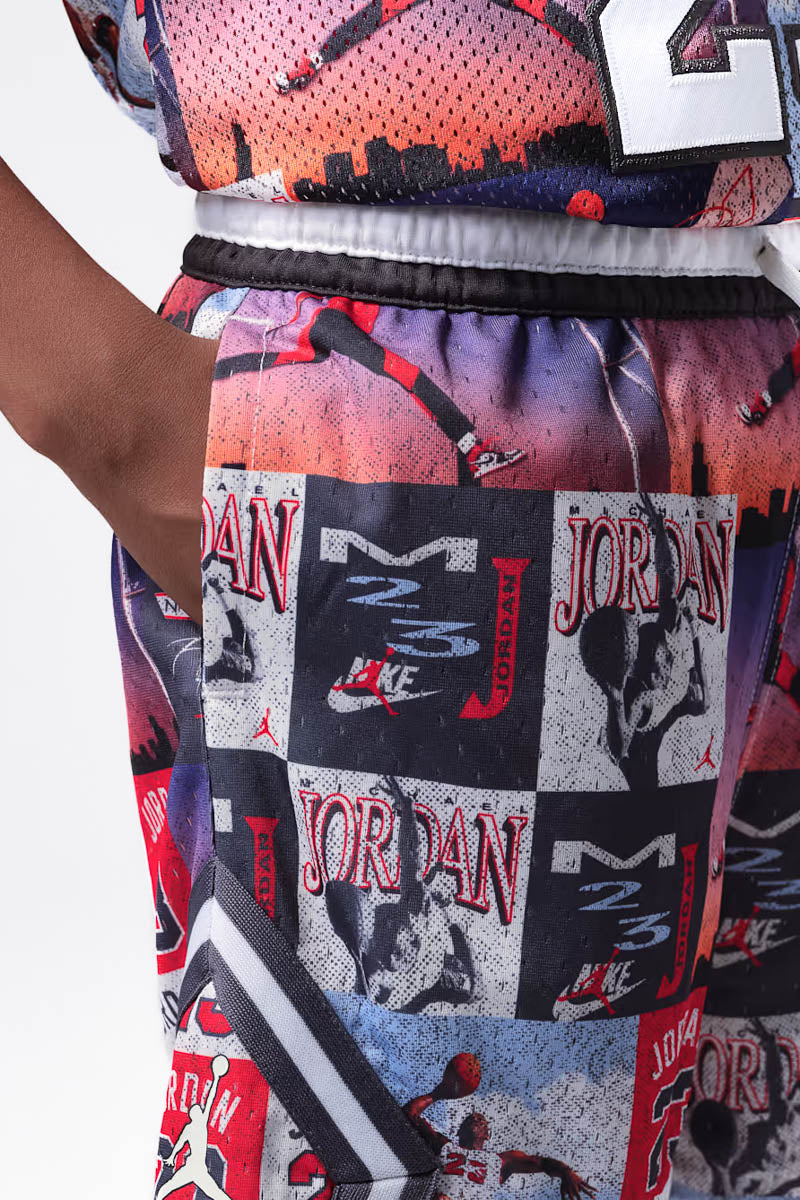 Jordan All Over Print Diamond Youth Shorts