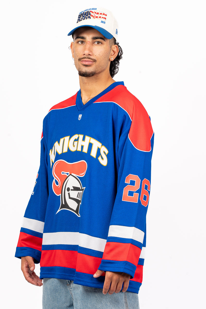 NEWCASTLE KNIGHTS NRL LAS VEGAS 26 LS JERSEY - Mens
