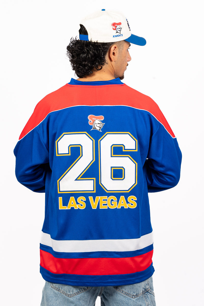 NEWCASTLE KNIGHTS NRL LAS VEGAS 26 LS JERSEY - Mens