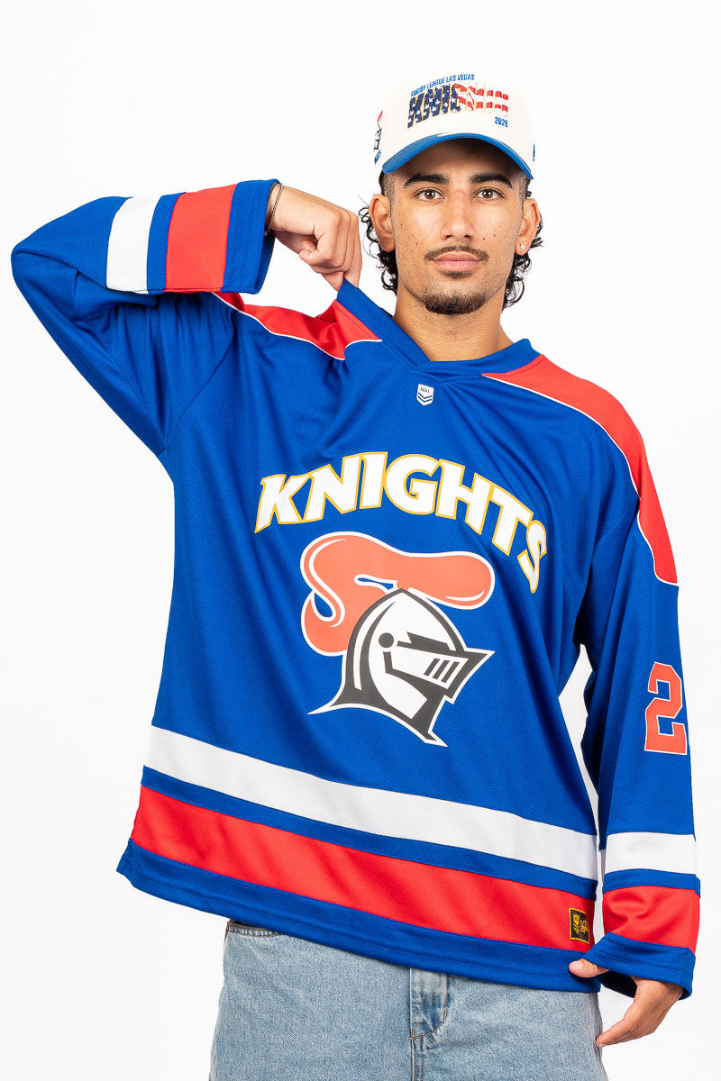 NEWCASTLE KNIGHTS NRL LAS VEGAS 26 LS JERSEY - Mens