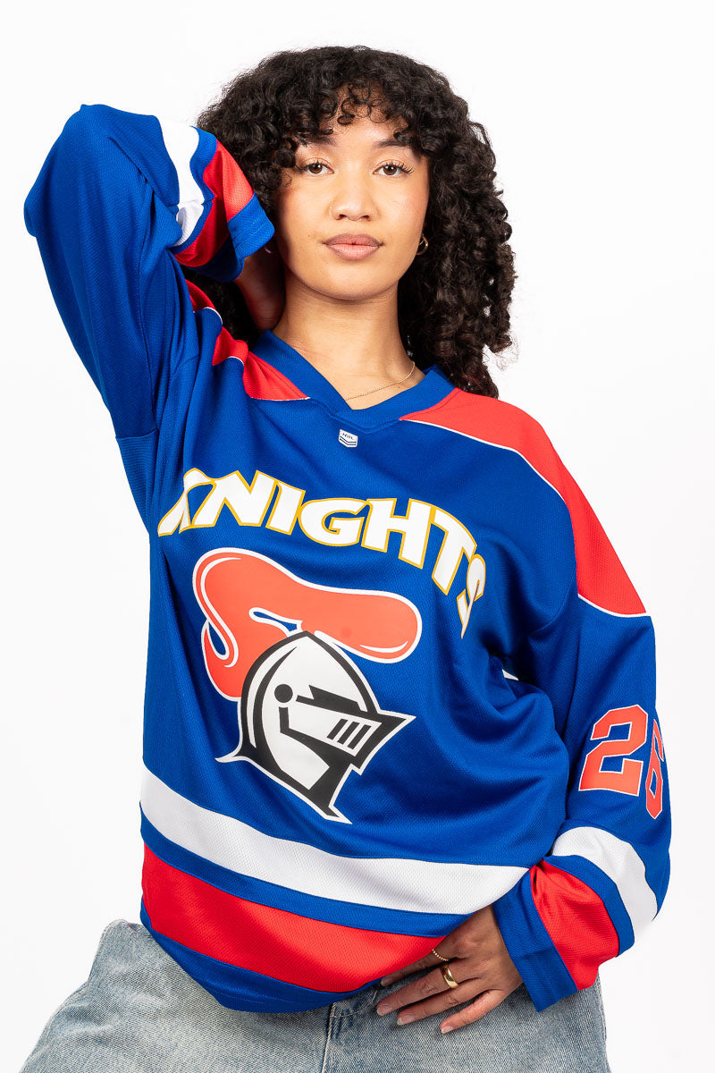 NEWCASTLE KNIGHTS NRL LAS VEGAS 26 LS JERSEY - Womens
