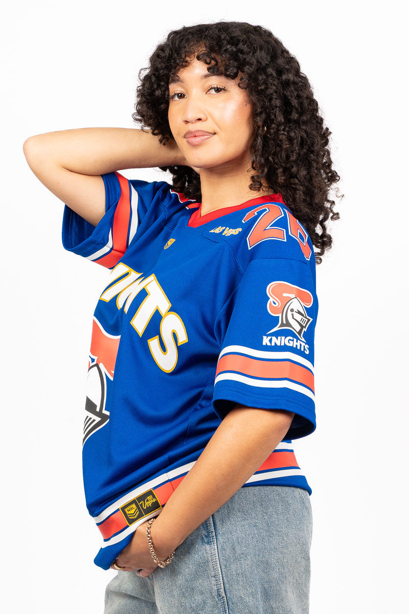 NEWCASTLE KNIGHTS NRL LAS VEGAS 26 GRIDIRON JERSEY - Womens