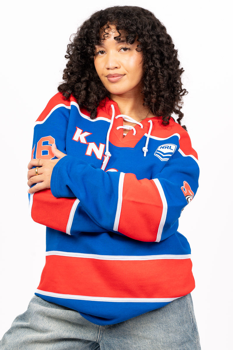 NEWCASTLE KNIGHTS NRL LAS VEGAS 26 HOCKEY JERSEY - Womens