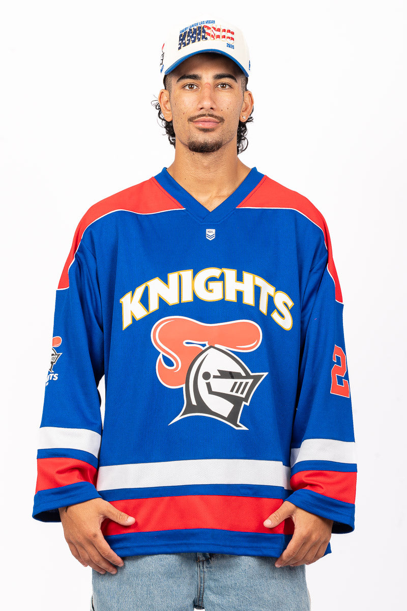 NEWCASTLE KNIGHTS NRL LAS VEGAS 26 LS JERSEY - Mens