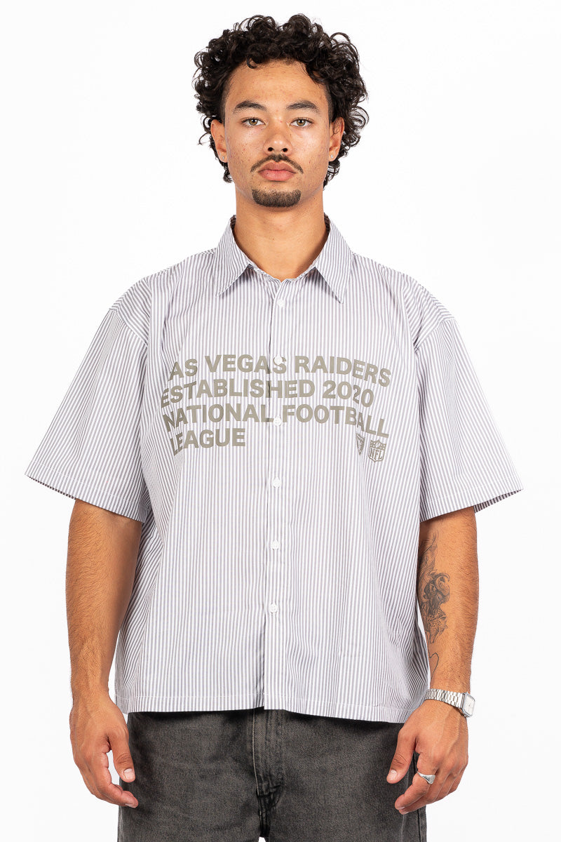 Las Vegas Raiders Graphic Boxy Stripe Shirt