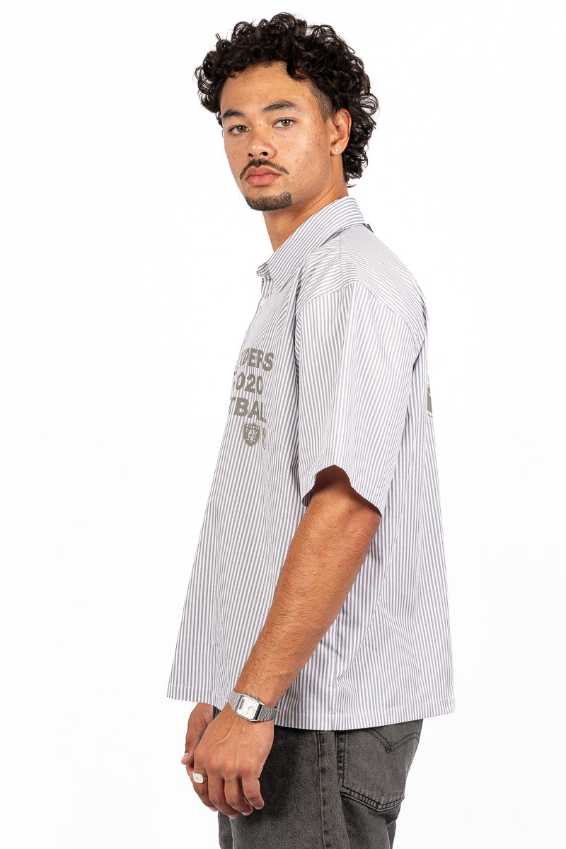 Las Vegas Raiders Graphic Boxy Stripe Shirt