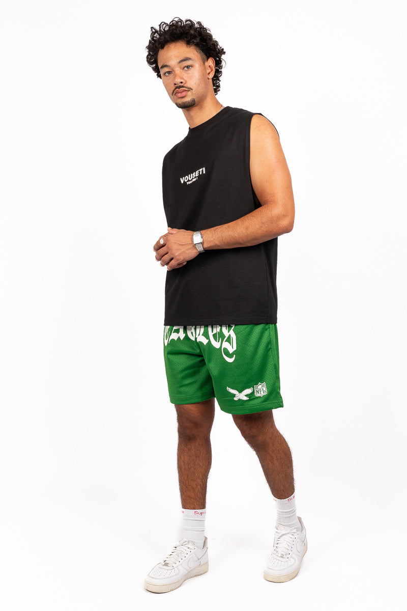Philadelphia Eagles Stars & Text Mesh Shorts - Mens
