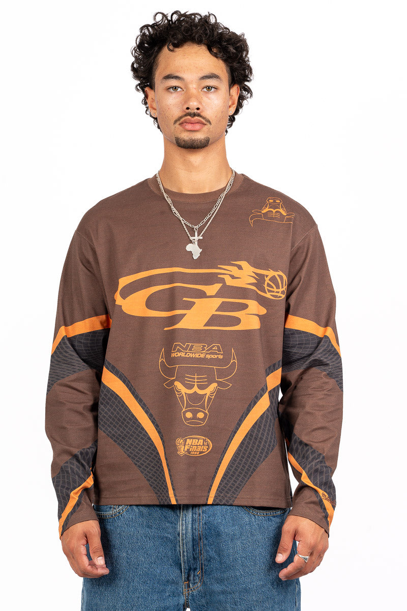 Chicago Bulls Festival Long-Sleeve Jersey - Mens