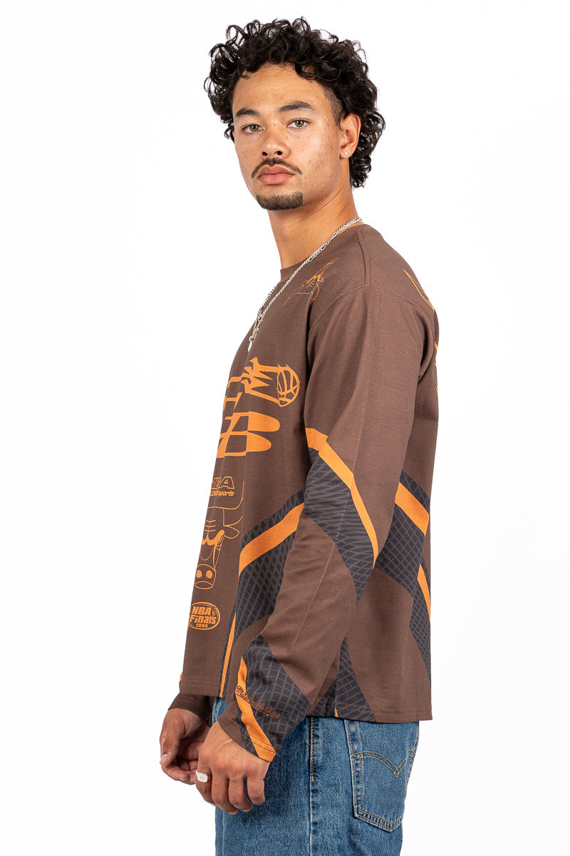 Chicago Bulls Festival Long-Sleeve Jersey - Mens