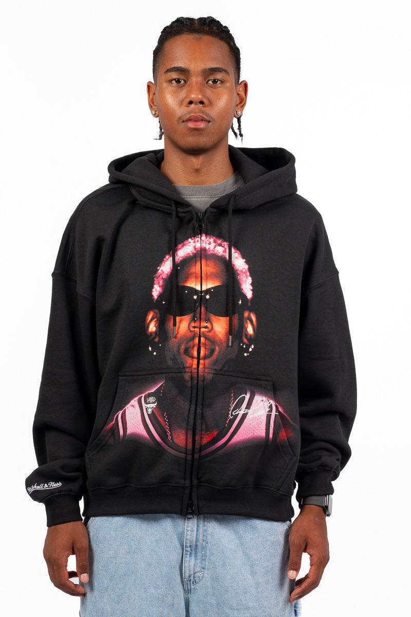Chicago Bulls Rodman Glare Zip-Up Hoodie