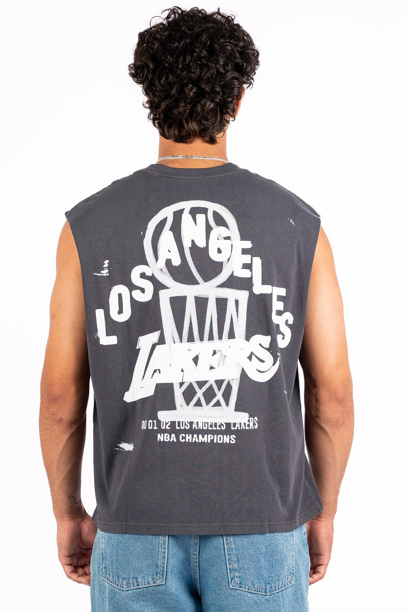 LA Lakers Boxy Muscle Tank