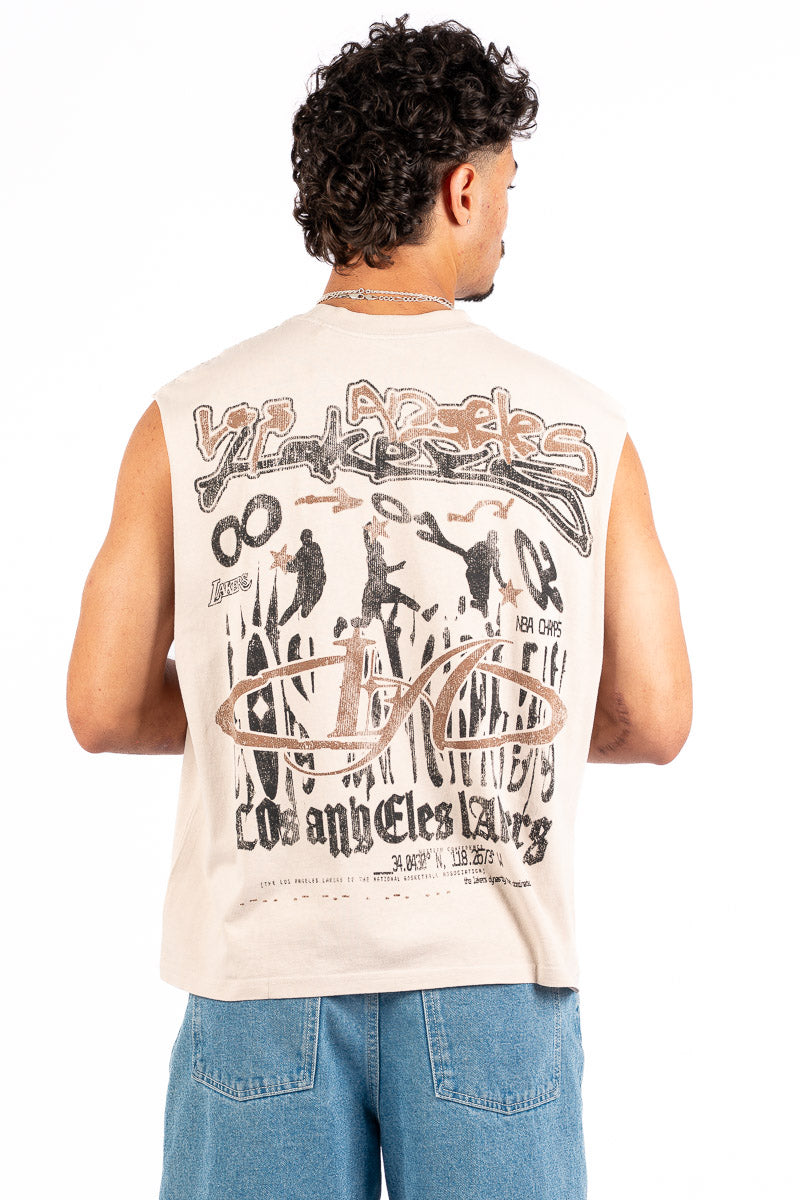 LA Lakers Flyer Boxy Muscle Tank