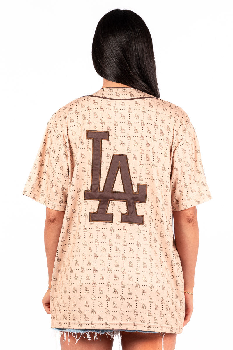 LA Dodgers MLB Monogram Jersey Womens