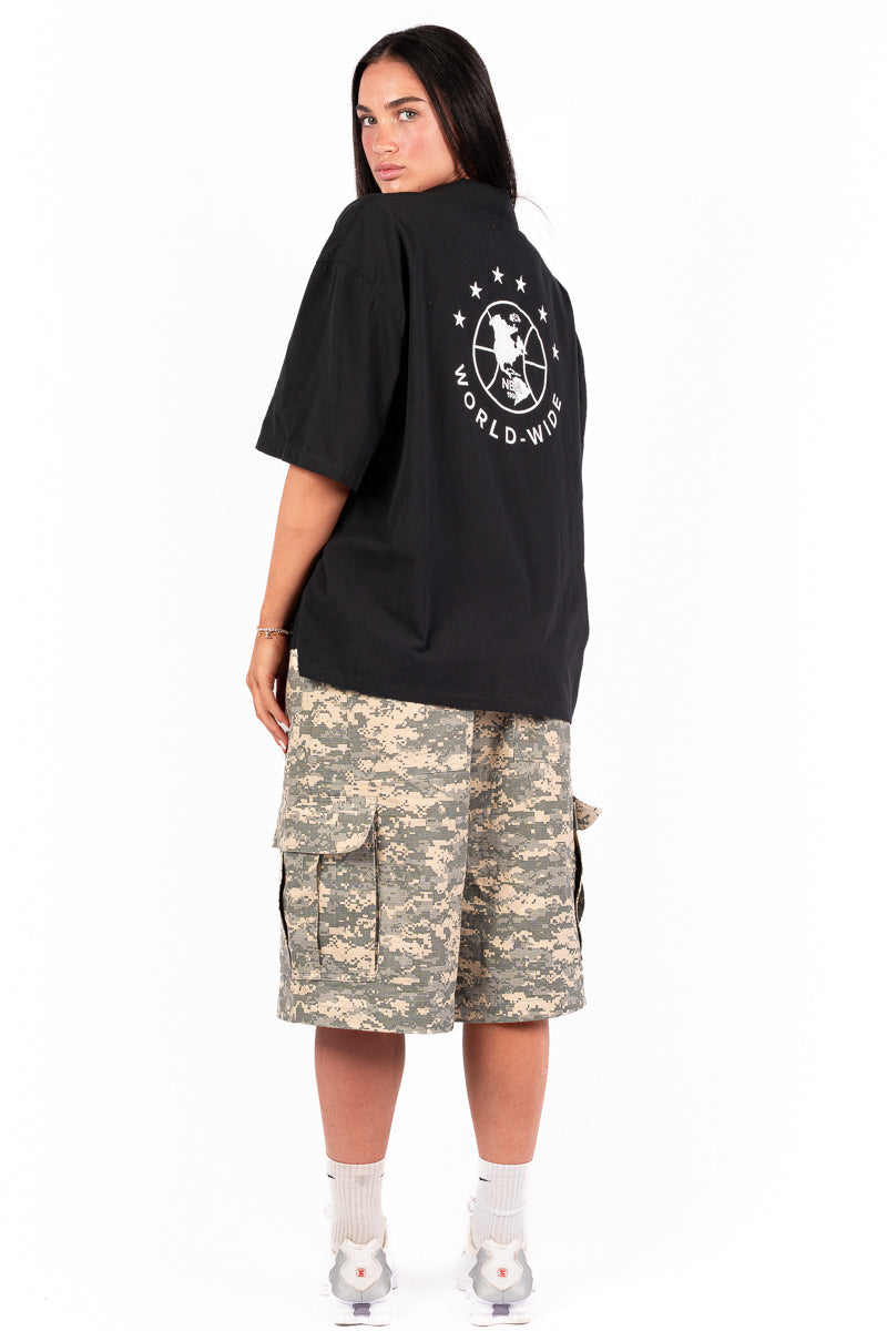 Chicago Bulls World Wide Button Up Shirt