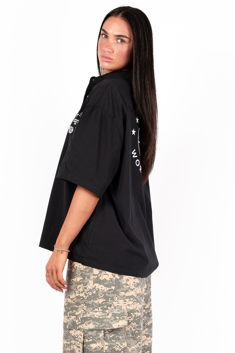 Chicago Bulls World Wide Button Up Shirt