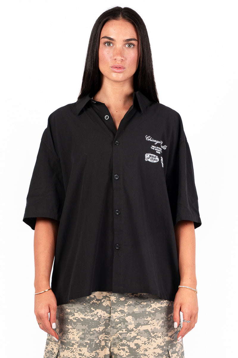 Chicago Bulls World Wide Button Up Shirt