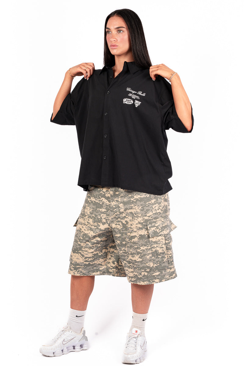 Chicago Bulls World Wide Button Up Shirt