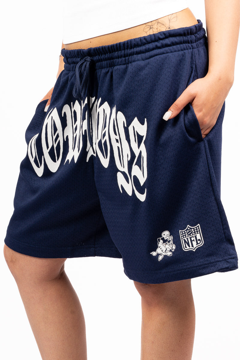 Cowboys Style Logo Mesh Shorts
