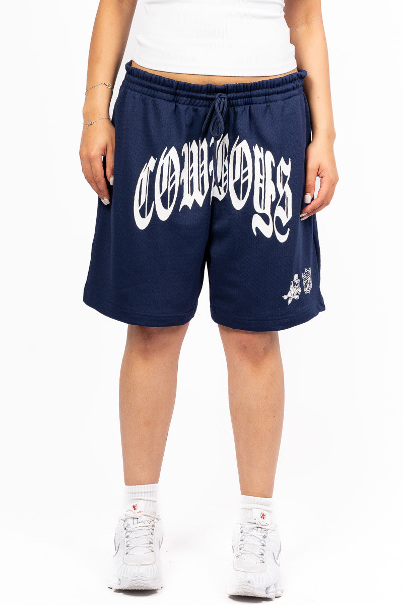 Cowboys Style Logo Mesh Shorts