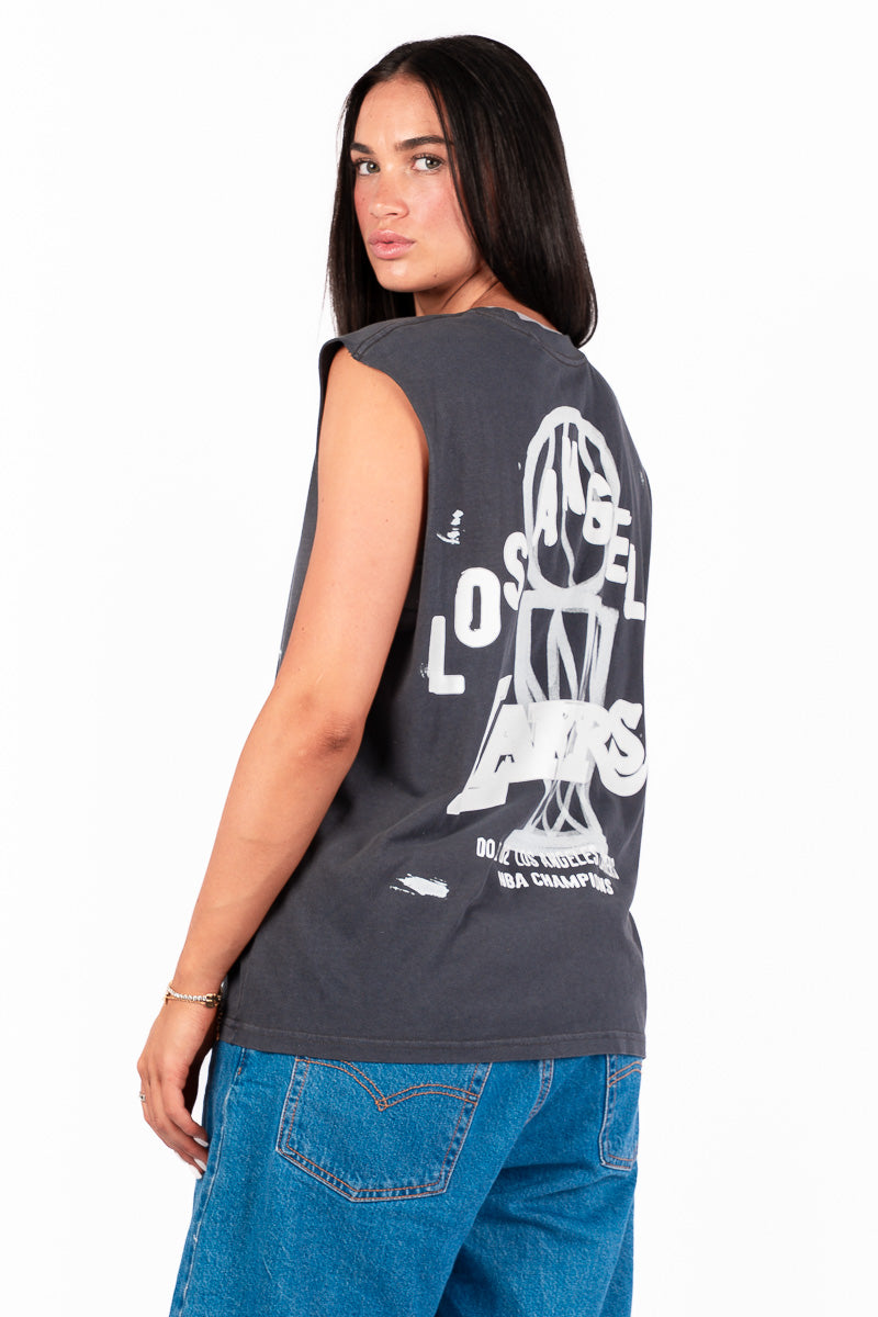 LA Lakers Boxy Muscle Top
