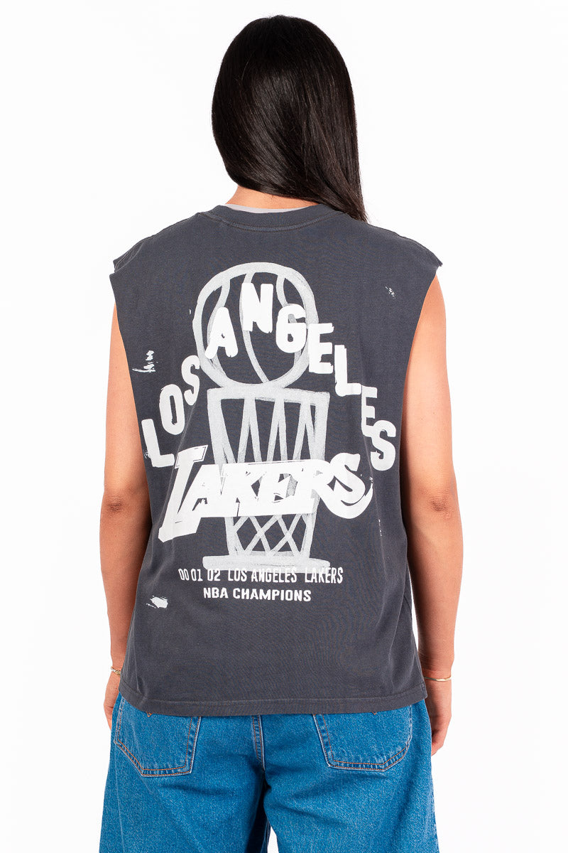 LA Lakers Boxy Muscle Top