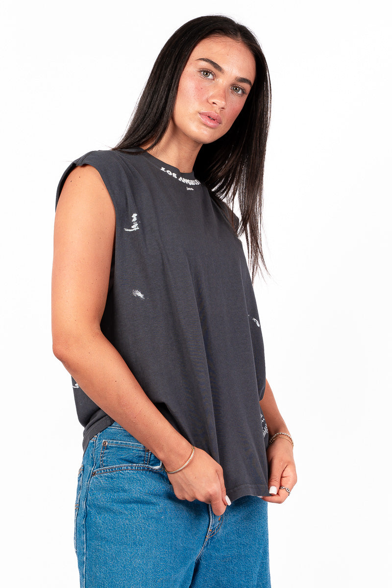 LA Lakers Boxy Muscle Top