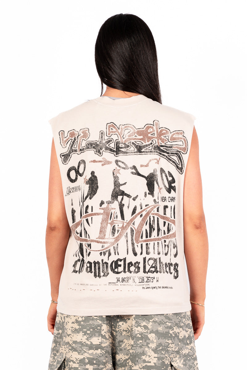 LA Lakers Boxy Muscle Top