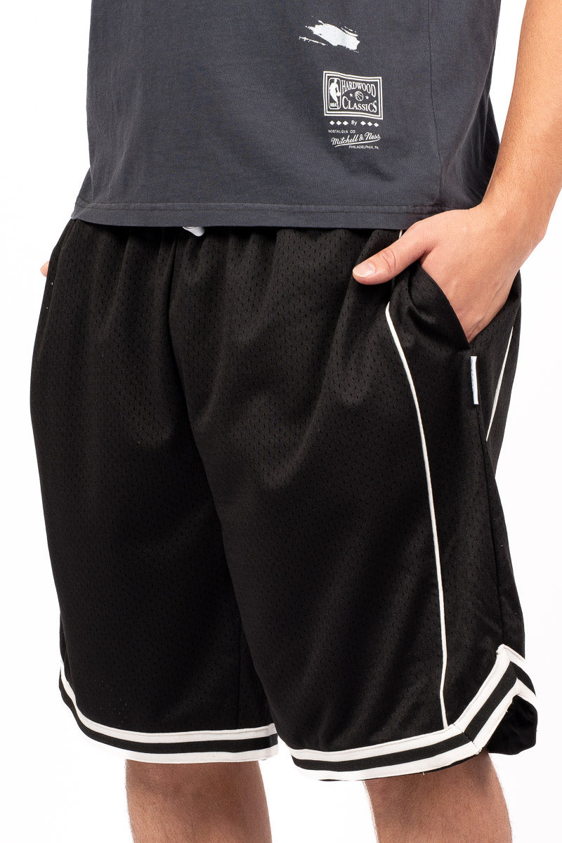 Authentic Goods Solid Black Mesh Shorts
