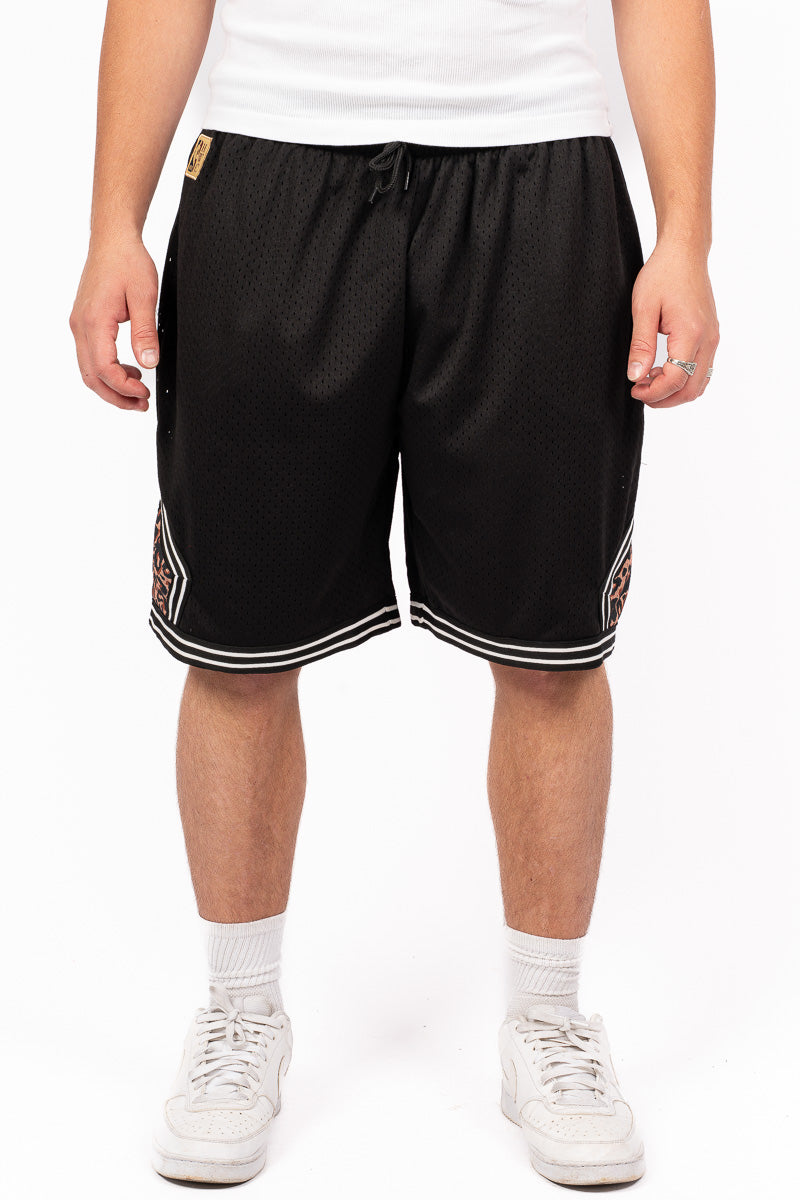 Hardwood Classic Leopard Print NBA Mesh Short