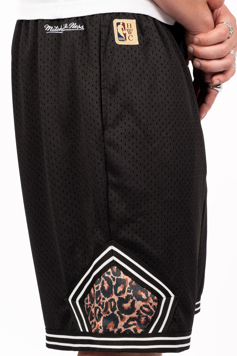 Hardwood Classic Leopard Print NBA Mesh Short