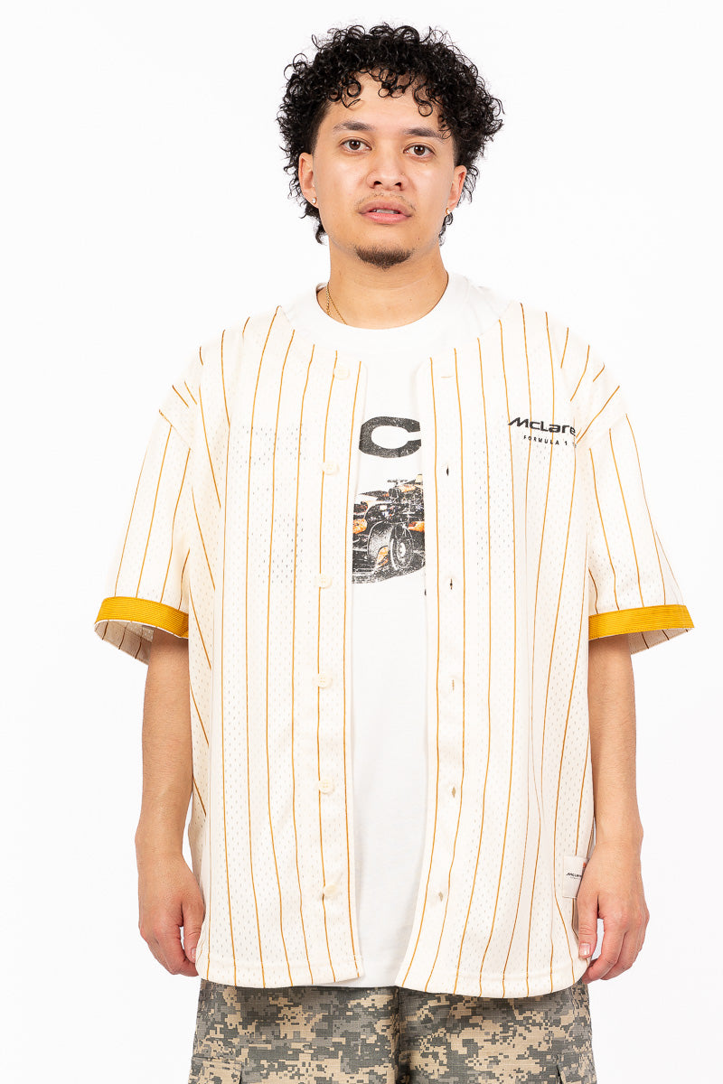 McLaren Las Vegas F1 Mesh Button-Up Jersey