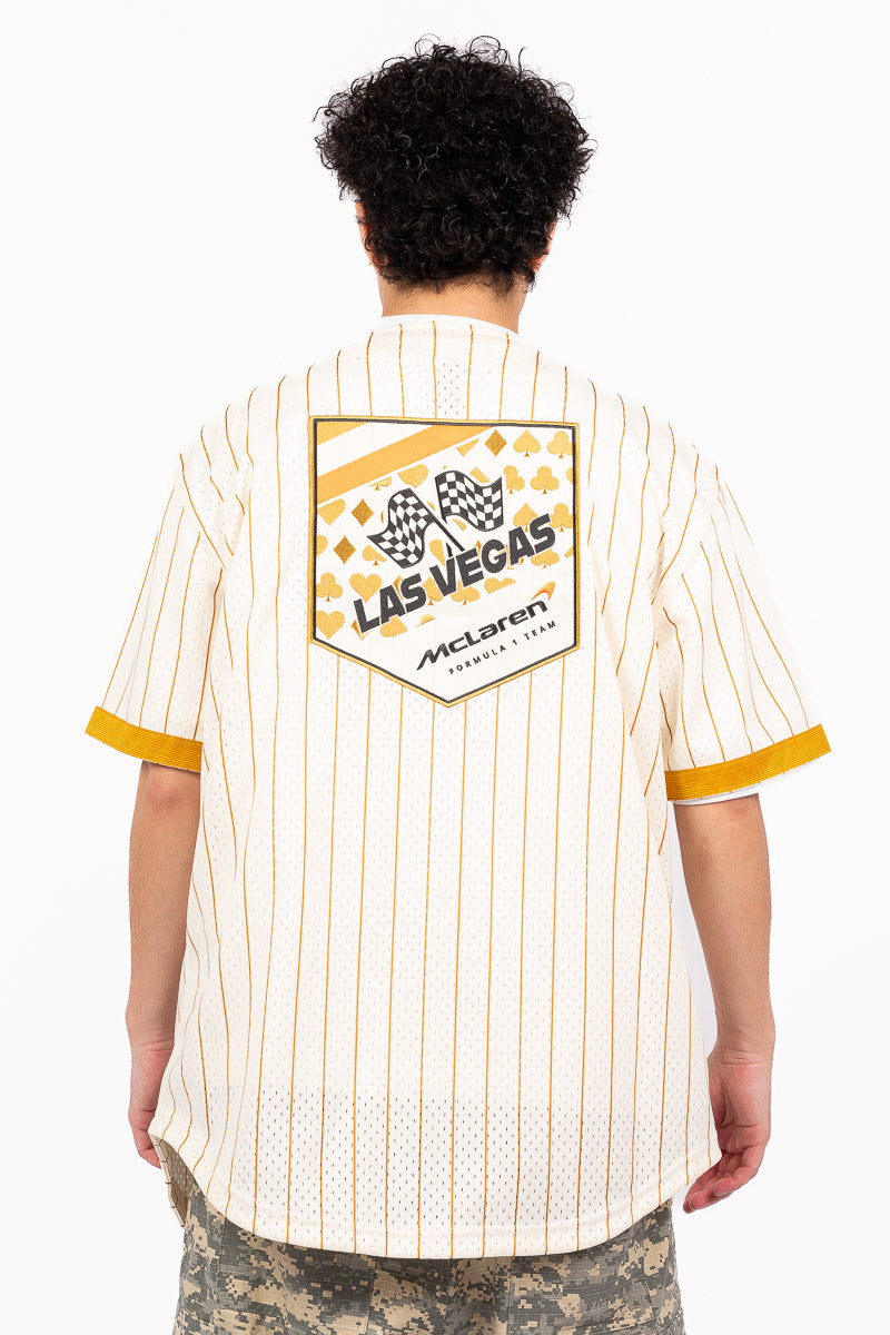 McLaren Las Vegas F1 Mesh Button-Up Jersey
