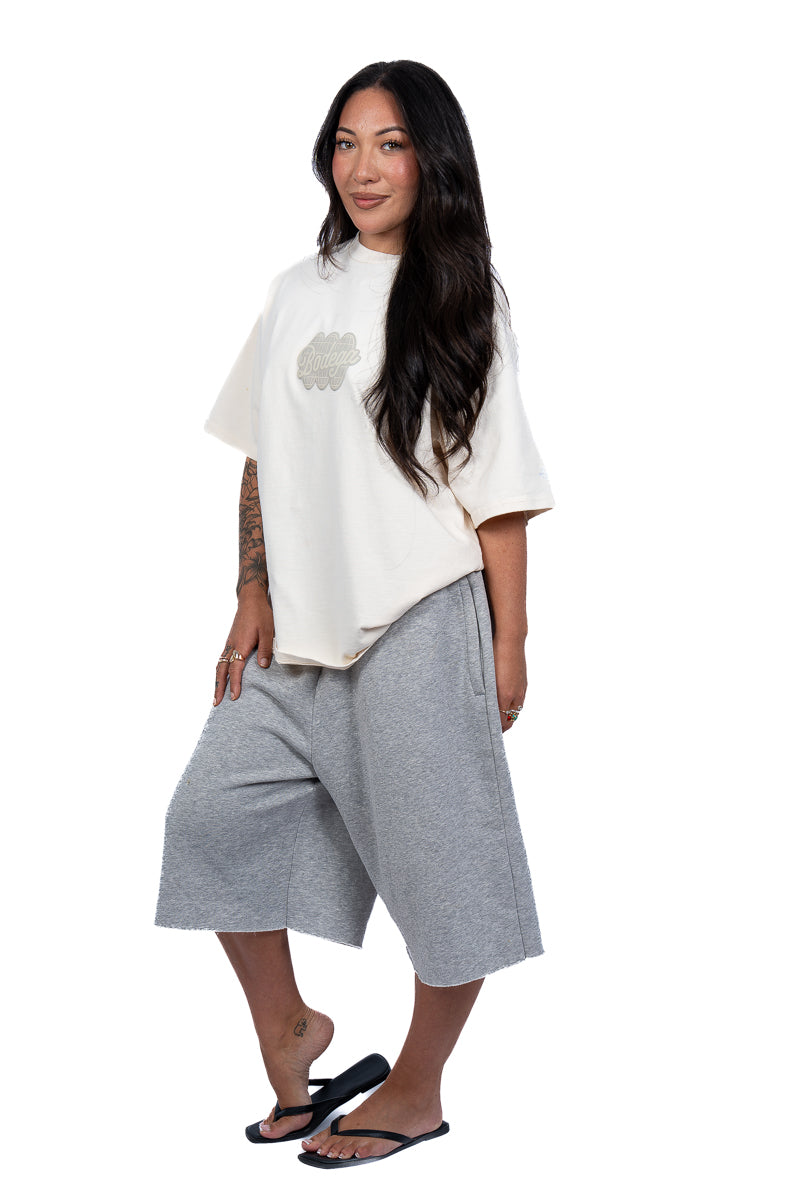 American Bodega Off White Puff Logo Tee - Womens