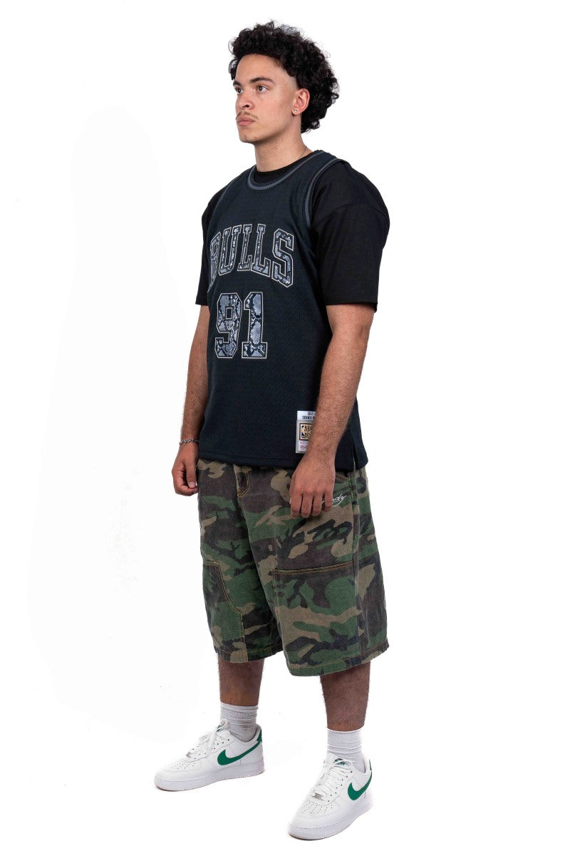 Chicago Bulls Rodman Snakeskin Jersey - Mens