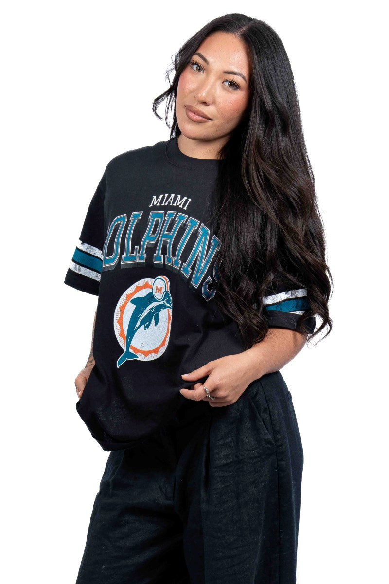Miami Dolphins Arc Tee - Womens