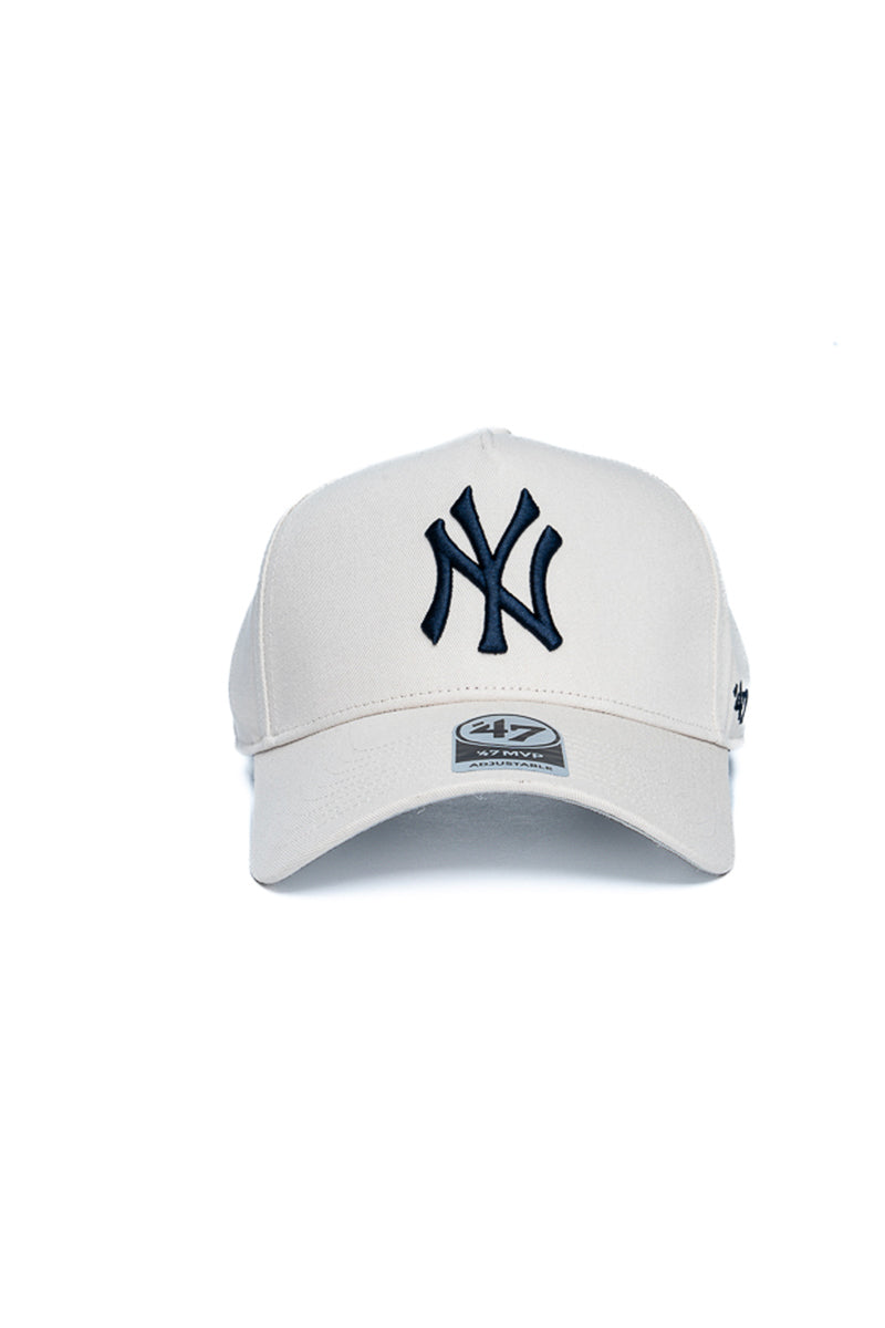 NY Yankees Bone White 47 MVP A-Frame Cap - Mens