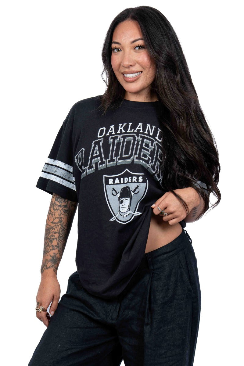 Oakland Raiders Arc Tee - Womens