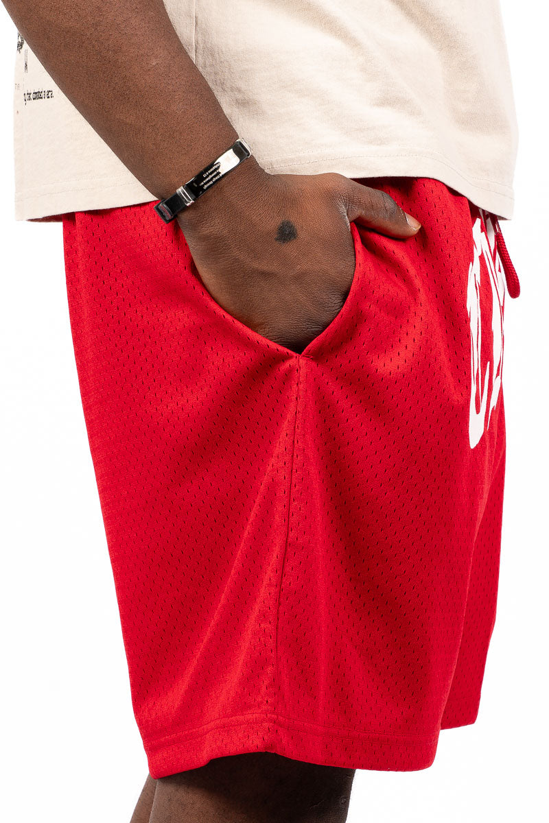 Kansas City Chiefs Stars & Text Mesh Shorts