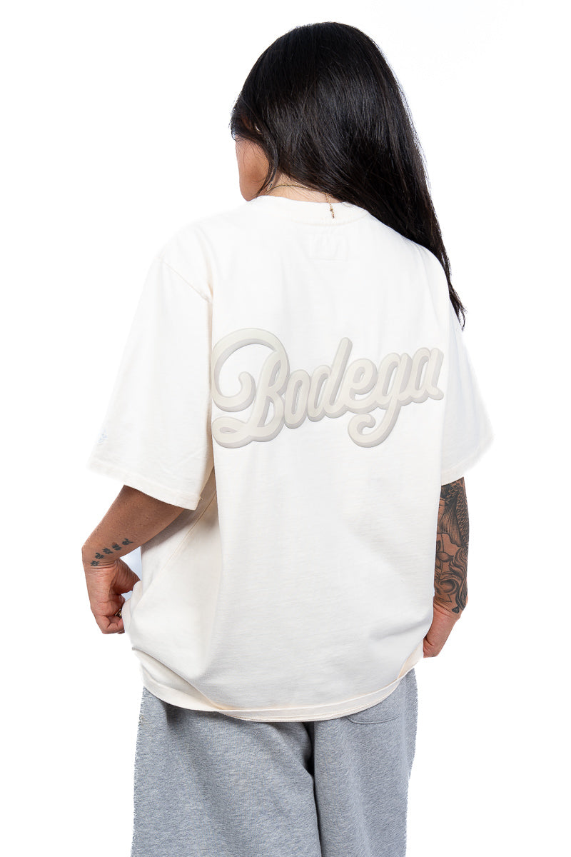 American Bodega Off White Puff Logo Tee - Womens
