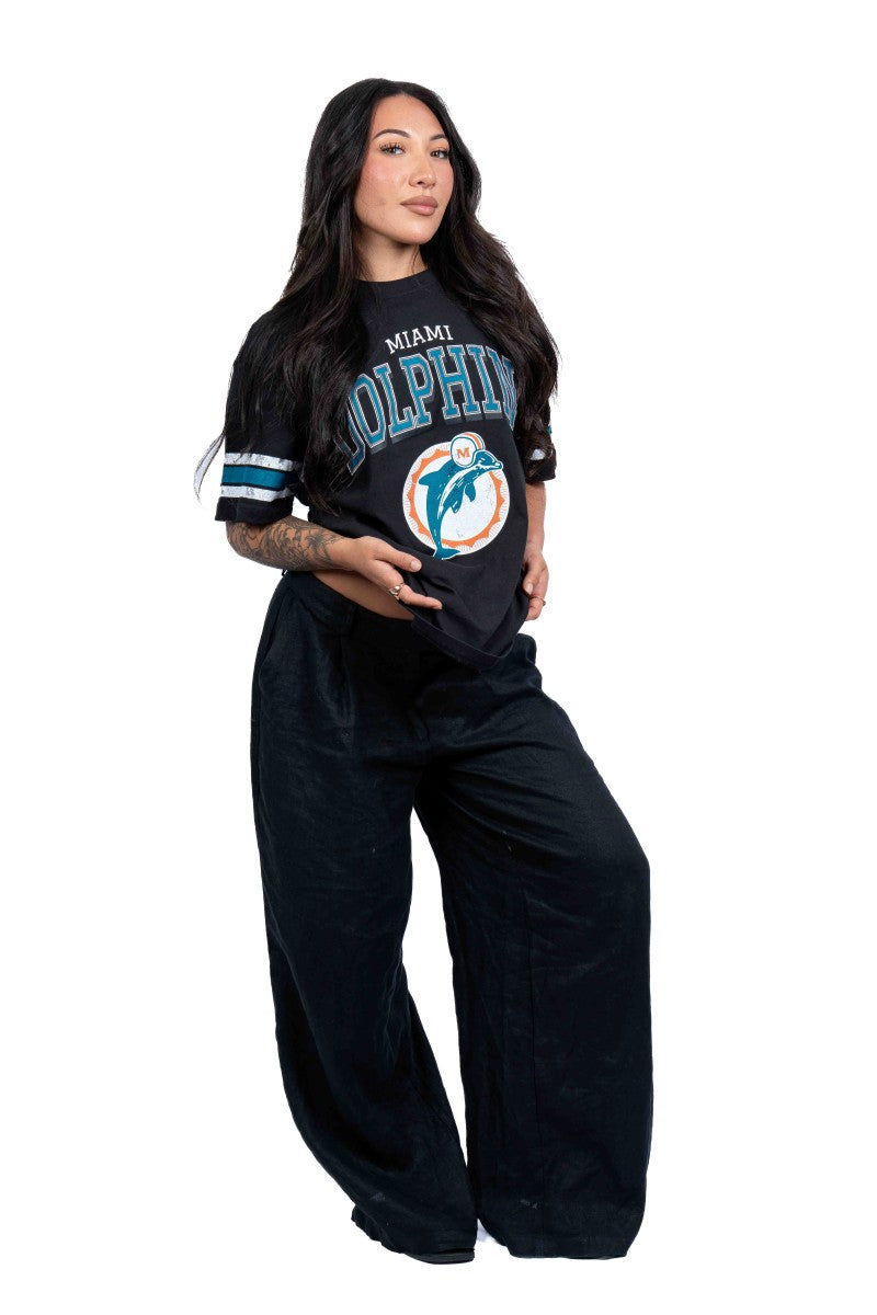 Miami Dolphins Arc Tee - Womens